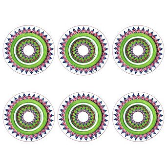 Round Bone China Salad Plate Set of 6 for Desserts Appetizers and Side Dishes