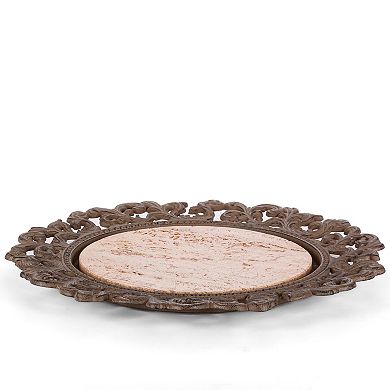 Dessert Cake Stand with Dome Lid Marble Base for Counter Display