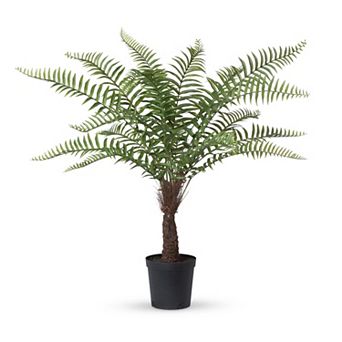 Artificial Tree Fern in Grower Pot for Indoor Floor Decor and Entryway Styling
