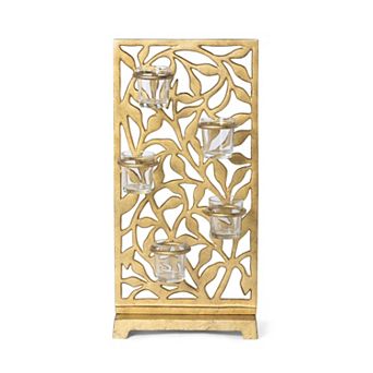 Jasmine Vine Candle Screen Holder 5 Votive Ambient Table Lighting Decor
