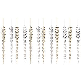 Set of 12 Long Vining Drop Ornaments Christmas Tree Garland Mantel Decor