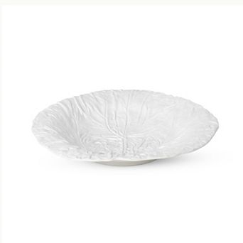 Cabbage Leaf Ceramic Serving Platter for Appetizers Salads Fruits Desserts and Table Serving