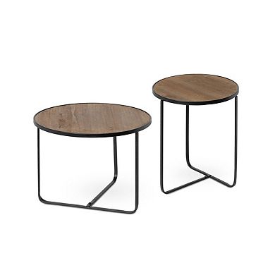 Wood and Iron Buffet Riser for Kitchen Counter and Tabletop Display
