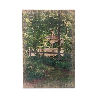 Secret Garden Gazebo Canvas Wall Art Print for Living Room and Bedroom Decor