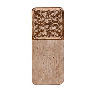 Farmhouse Marble and Wood Cutting Board for Countertop and Serving