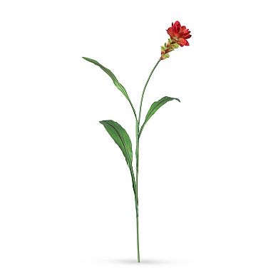 Curcuma Artificial Stem Set of 12, Tall Greenery for Vases and Floor Decor