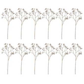 Dry-Look Gypsophila Spray Set of 12 for Neutral Vase Arrangements