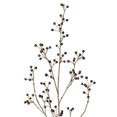 Decorative Blueberry Branches Set of 12 for Rustic Home and Floral Displays
