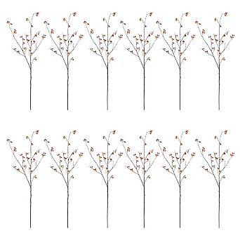 Artificial Bittersweet Stems Set of 12, Autumn Floral Vase and Centerpiece Decor