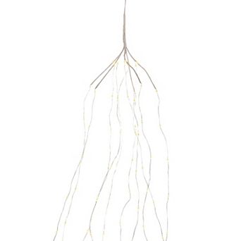 Weeping Willow LED Lighted Spray with 200 Warm White LEDs for Floor Vase and Hanging Décor