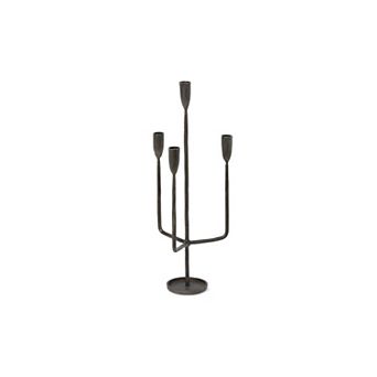 Primitive Iron Candelabra Multi Arm Taper Candle Holder for Dining Table