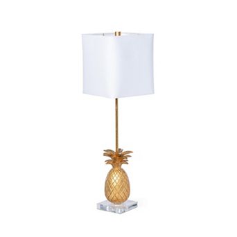 Golden Pineapple Buffet Table Lamp for Console and Entryway Lighting Décor