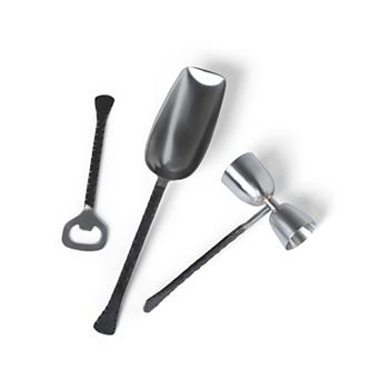 Stainless Steel Bar Tools with Hatch Pattern for Cocktails and Mixed Drinks