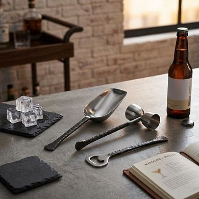 Stainless Steel Bar Tools with Hatch Pattern for Cocktails and Mixed Drinks