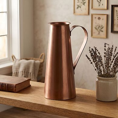 Farmhouse Beverage Pitcher for Tabletop Serving and Buffet Display