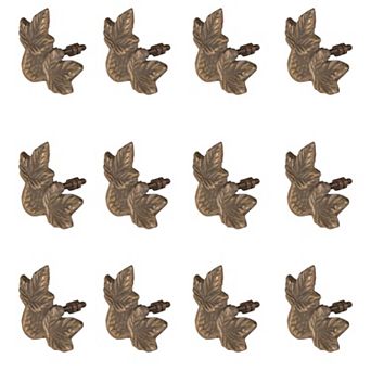 Maple Leaf Cabinet Knobs Set of 12 for Drawers and Furniture