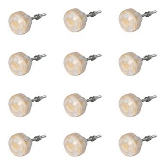 Round Cabinet Knob Set of 12 for Storage Furniture Bathroom Vanities and Drawers