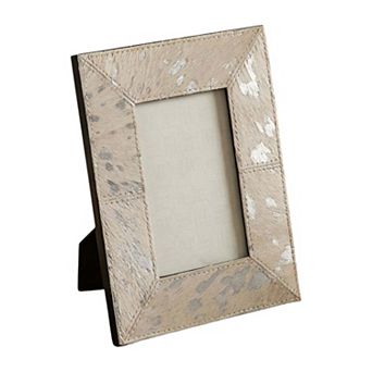Modern Tabletop Photo Frame with Paint Splatter Design for Home Decor