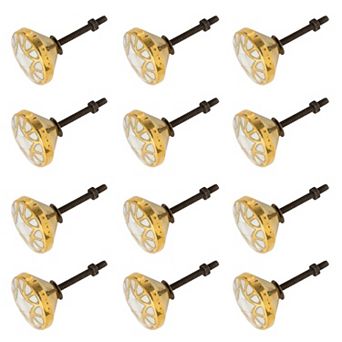 Round Cabinet Knob Set of 12 for Dressers Bathroom Vanities and Cabinets