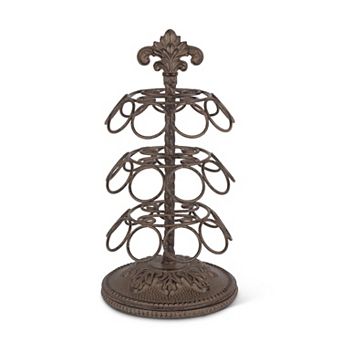 Acanthus Metal Coffee Pod Holder with Rotating Base for Kitchen Countertop Storage