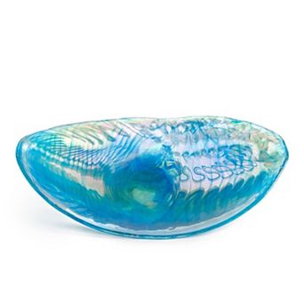 Amalfi Murano Glass Decorative Centerpiece Plate for Dining Table and Console Decor