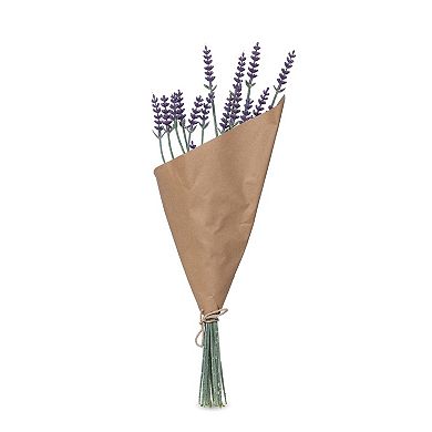 Set of 12 Artificial Lavender Bundles for Vase Display and Tabletop Floral Decor
