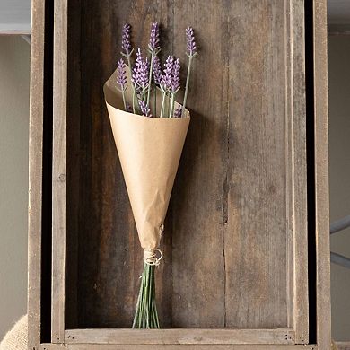 Set of 12 Artificial Lavender Bundles for Vase Display and Tabletop Floral Decor