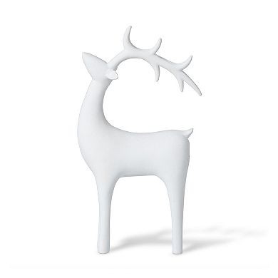 Nordic Deer Figurine for Mantel, Shelf, and Holiday Table Decor