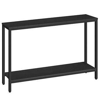 Narrow Sofa Table with Storage Shelf, Hallway Console Table for Living Room
