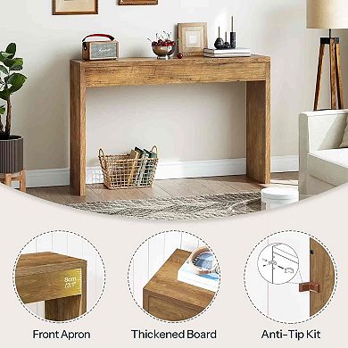 Industrial Console Table, Entryway Sofa Table with Spacious Tabletop