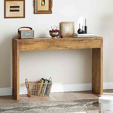Industrial Console Table, Entryway Sofa Table with Spacious Tabletop