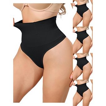 5 Packs Women's High Waisted Briefs Shapewear Tummy Control Underwear Badyshaper