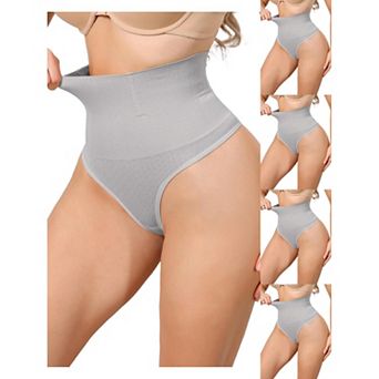5 Packs Women's High Waisted Briefs Shapewear Tummy Control Underwear Badyshaper