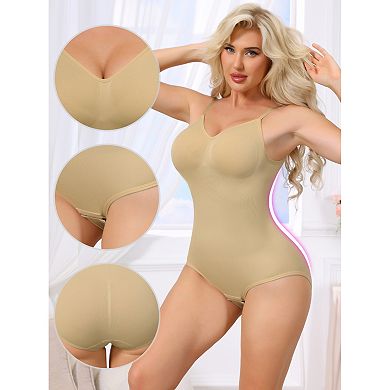 10 Packs Bodysuits for Women Tummy Control V Neck Backless Camisole Thong Leotard Adjustable Straps