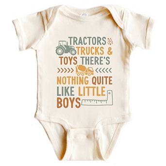 Trackers, Trucks & Toys - Infant Short Sleeve Graphic Bodysuit