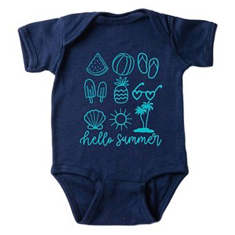Hello Summer Chart - Infant Short Sleeve Graphic Bodysuit