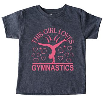 This Girl Loves Gymnastics - Toddler Short Sleeve Graphic T-Shirt
