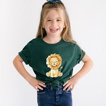 Watercolor Lion - Toddler Short Sleeve Graphic T-Shirt