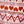 Striped Heartred White