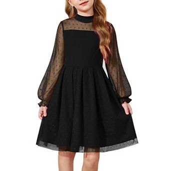 Arshiner Summer Dresses For Teen Girls Spring Long Sleeve Casual Easter Tulle Fairy Dress