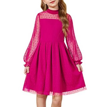 Arshiner Summer Dresses For Teen Girls Spring Long Sleeve Casual Easter Tulle Fairy Dress