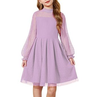 Arshiner Summer Dresses For Teen Girls Spring Long Sleeve Casual Easter Tulle Fairy Dress