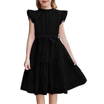 Arshiner Girls Special Occasion Dresses Summer Formal Funeral Elegant Dress