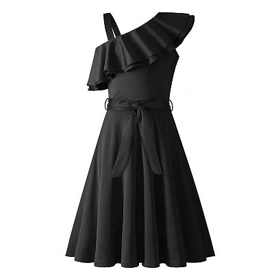 midi black bodycon dress MIDORI BANDAGE Asymmetric neckline wk40 Size:16.5 36-37 Esther Maxi Dress -