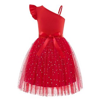 Arshiner Girls Summer Dress Fairy Tulle Wedding Guest Easter Fancy Dresses