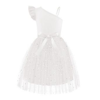 Arshiner Girls Summer Dress Fairy Tulle Wedding Guest Easter Fancy Dresses