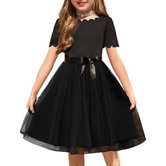 Arshiner Toddler Girls Vintage Party Dress Aline Tulle Girl Dresses For Birthday