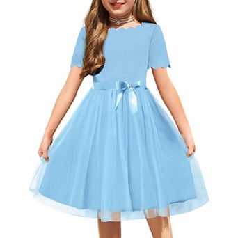 Arshiner Toddler Girls Vintage Party Dress Aline Tulle Girl Dresses For Birthday