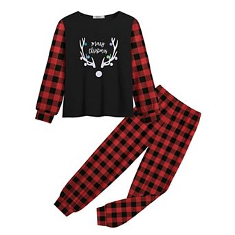 Arshiner Girls Piece Sets Fall Outfits Roundneck Long Sleeve Pullover Tops And Print Sweatpants