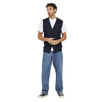 Brave Soul Mens Knitted V Neck Waistcoat